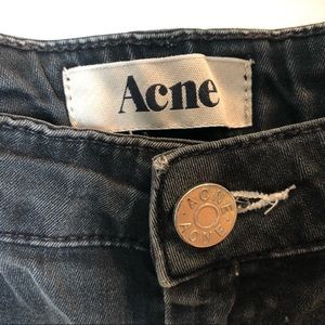 Distressed black Acne jeans